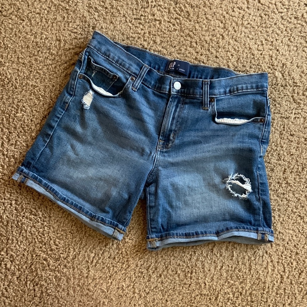 GAP Distressed Jean Shorts - Size 29